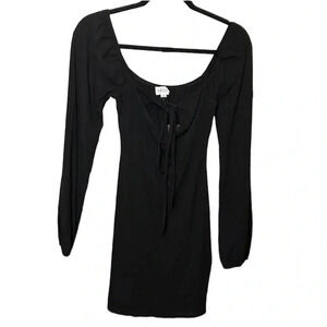 Nwt Le Lis Black Long Sleeve Dress Size Small